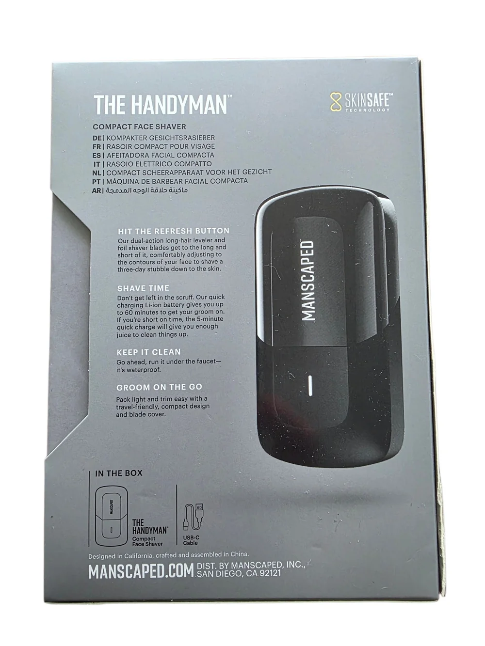 Manscaped The Handyman Compact Face Shaver - Black
